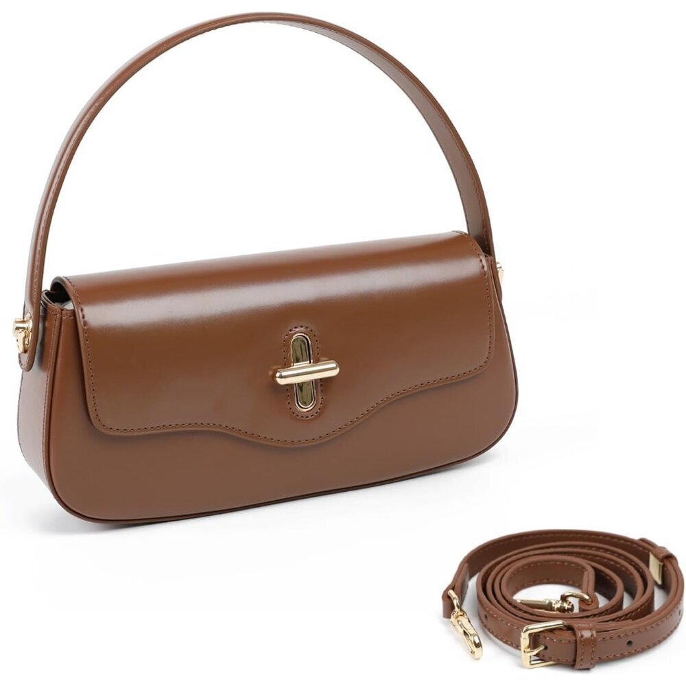Genuine Leather Crossbody Bag Women Small Top Handle Purse Style Organizer
